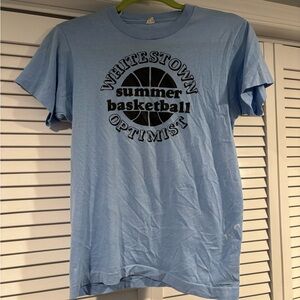 Vintage Whitestown Summer Basketball Optimist Blue T-Shirt
